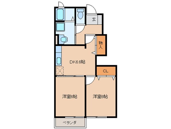 宮川駅 徒歩12分 1階の物件間取画像